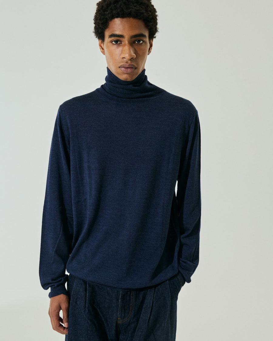 Scaglione TURTLENECK FINELUX NAVY Shopping Online