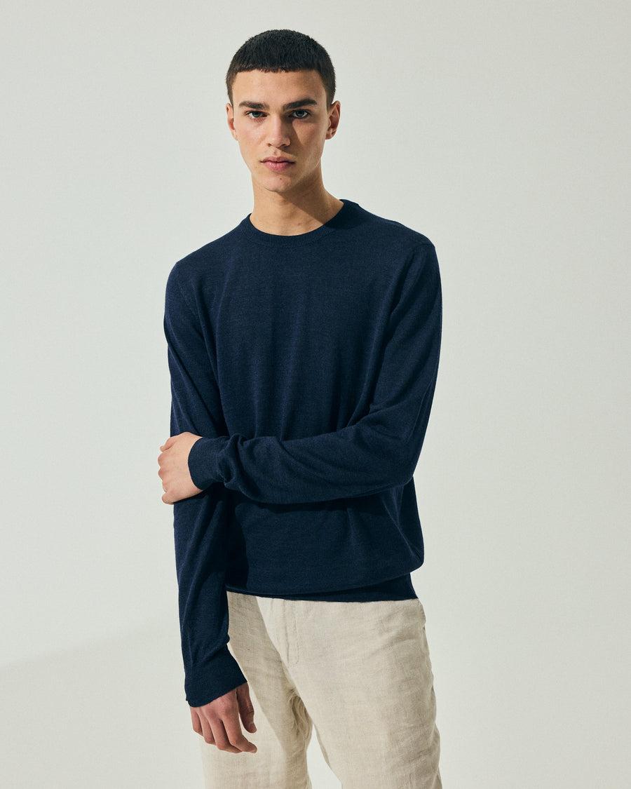Scaglione ROUNDNECK FINELUX NAVY Sottocosto