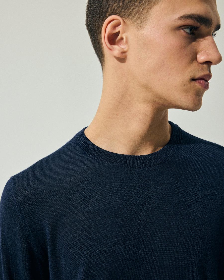 Scaglione ROUNDNECK FINELUX NAVY Sottocosto