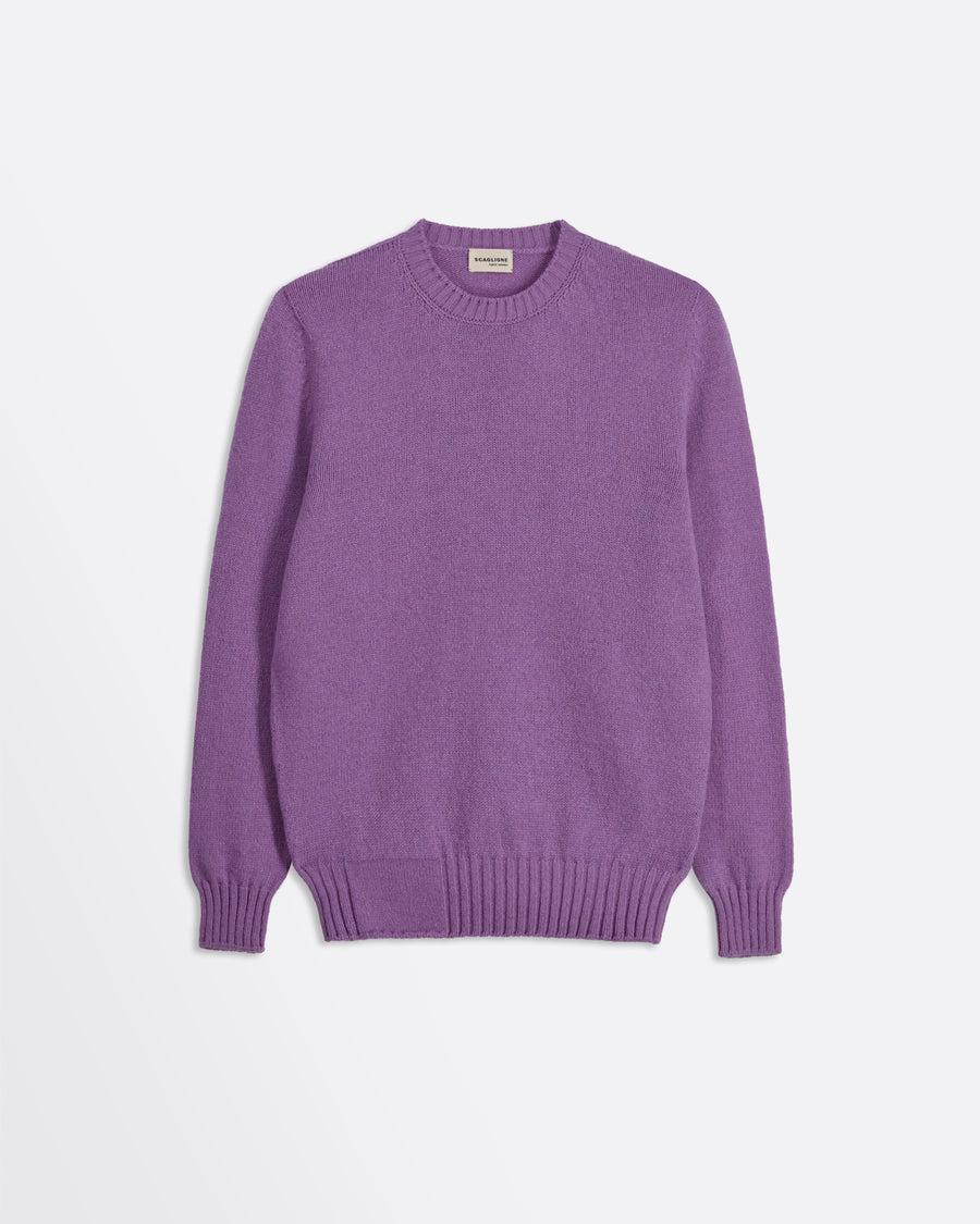 Scaglione ROUND NECK SOFT HYBRD CASHMERE LILAC Economico