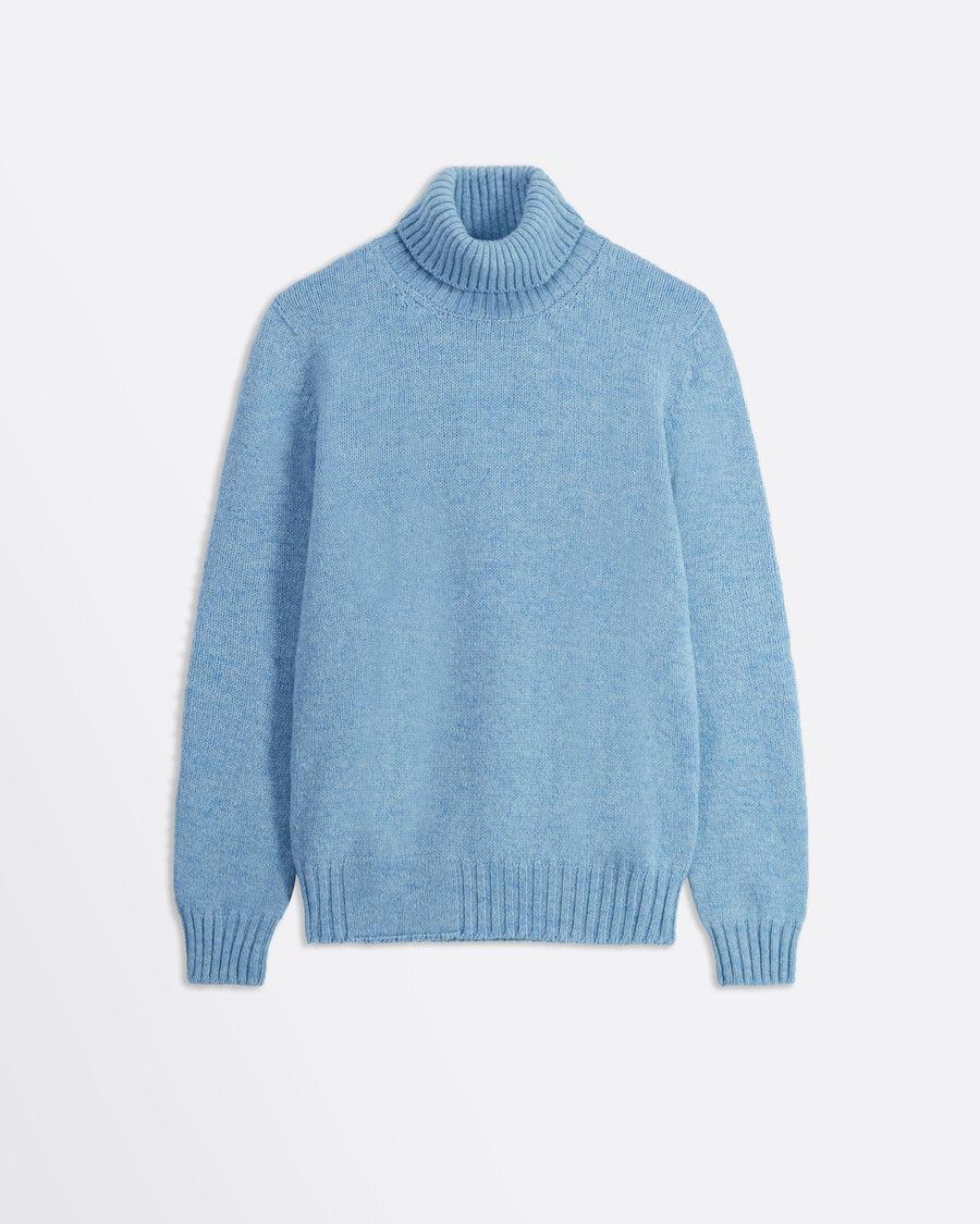 Scaglione TURTLENECK SEAMLESS SOFTWOOL BABYBLUE Offerte