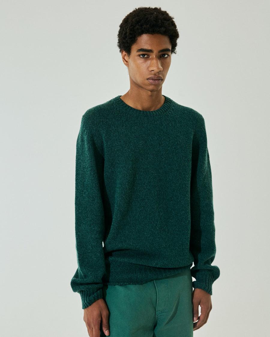 Scaglione ROUNDNECK SEAMLESS SOFTWOOL TEAL Vendita Calda