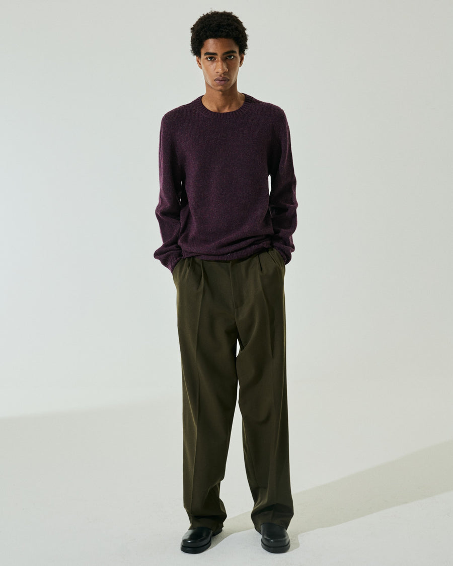 Scaglione ROUNDNECK SEAMLESS SOFTWOOL WINE Vendita Economica