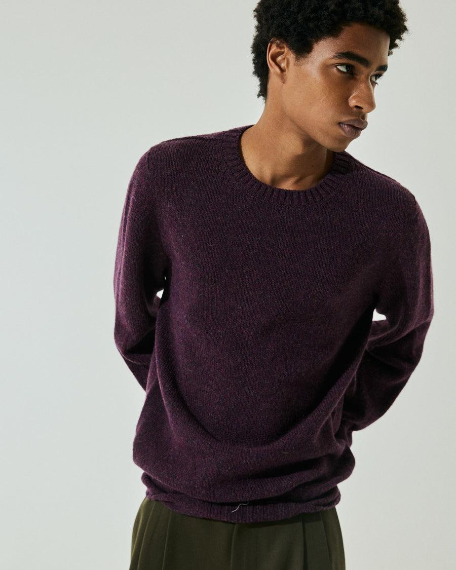 Scaglione ROUNDNECK SEAMLESS SOFTWOOL WINE Vendita Economica
