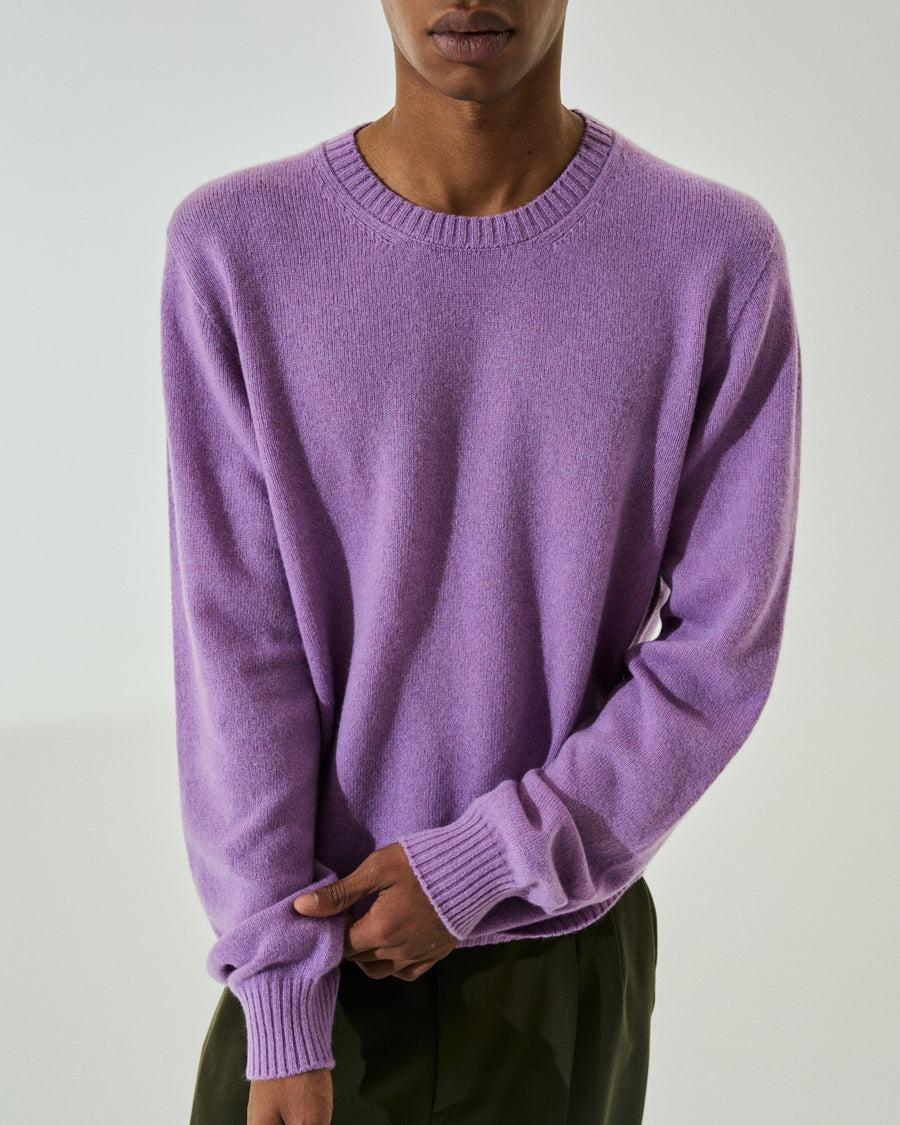 Scaglione ROUNDNECK SEAMLESS HYBRD CASHMERE CASH LILAC Vendite Flash