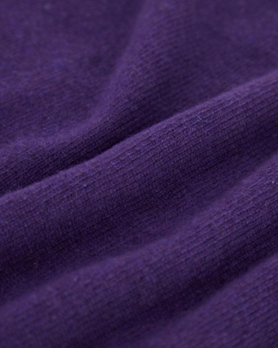 Scaglione ROUNDNECK SEAMLESS HYBRD CASHMERE CASH PURPLE Negozio