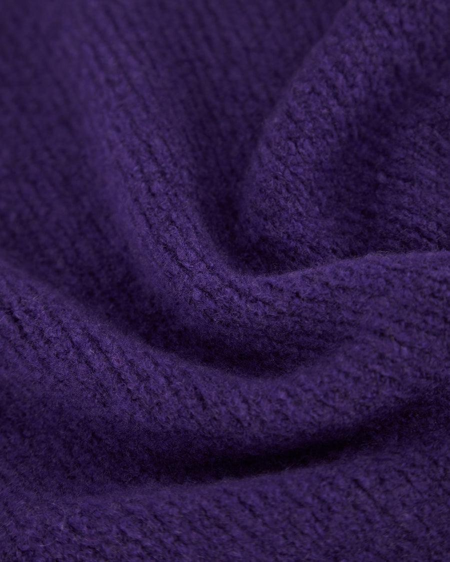 Scaglione TURTLENECK SEAMLESS PUFFED CASHMERE PURPLE Negozio online di fabbrica