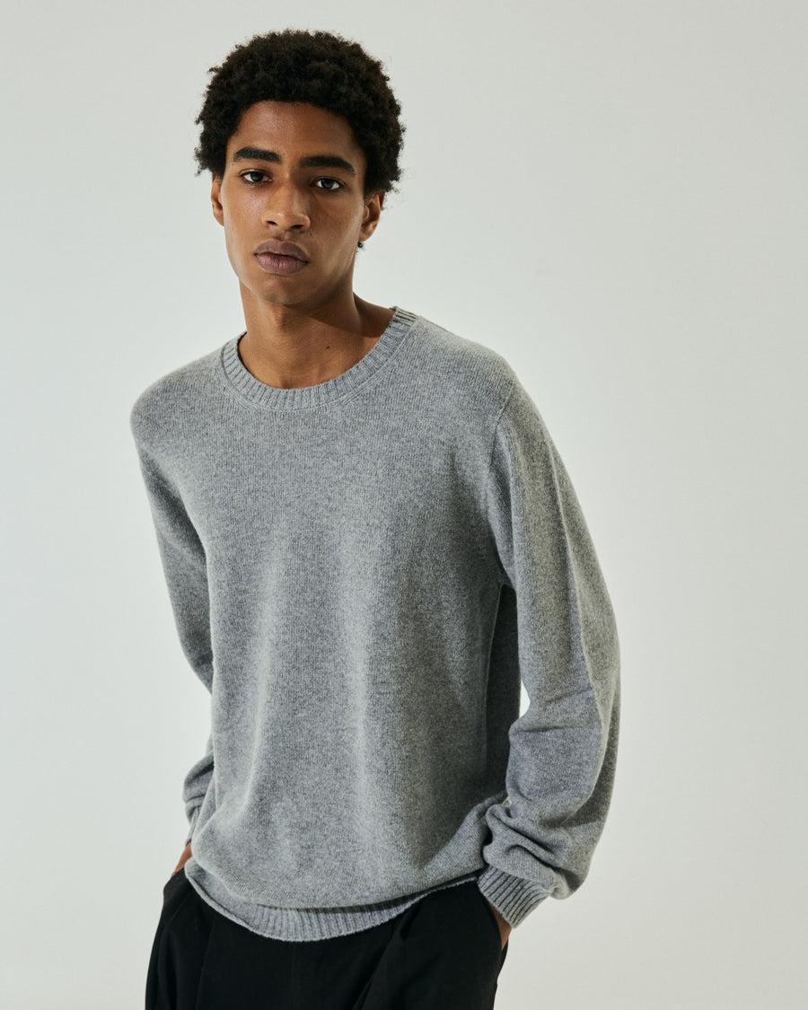 Scaglione ROUNDNECK SEAMLESS HYBRD CASHMERE CASH GREY Prezzo di fabbrica
