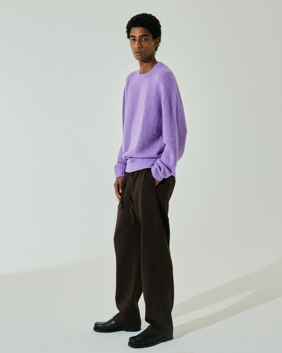 Scaglione ROUNDNECK SEAMLESS PUFFED CASHMERE LILAC Comprare a buon mercato