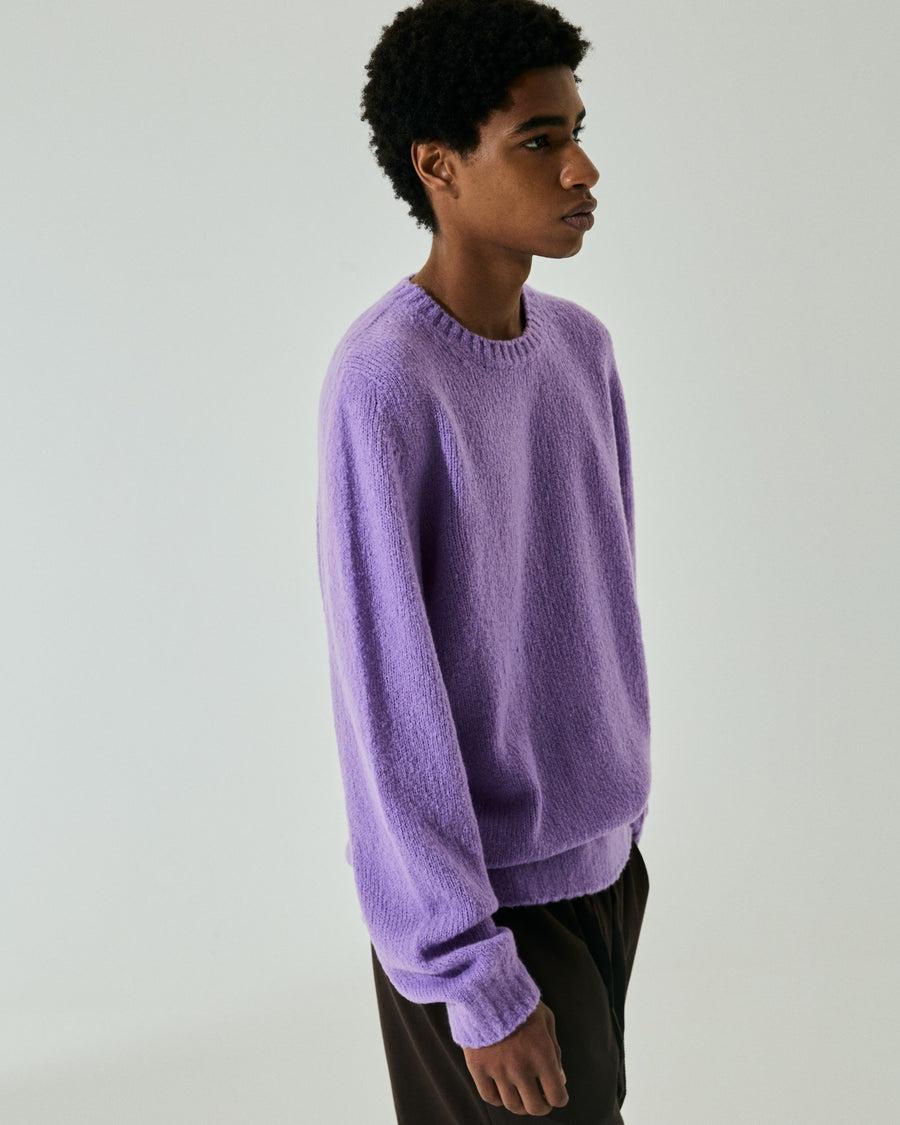 Scaglione ROUNDNECK SEAMLESS PUFFED CASHMERE LILAC Comprare a buon mercato