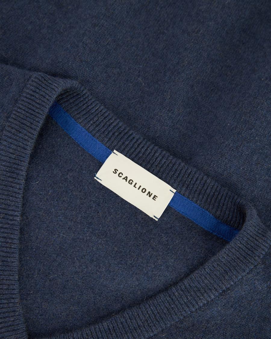 Scaglione PULL V CITY F12 DENIM Grande vendita