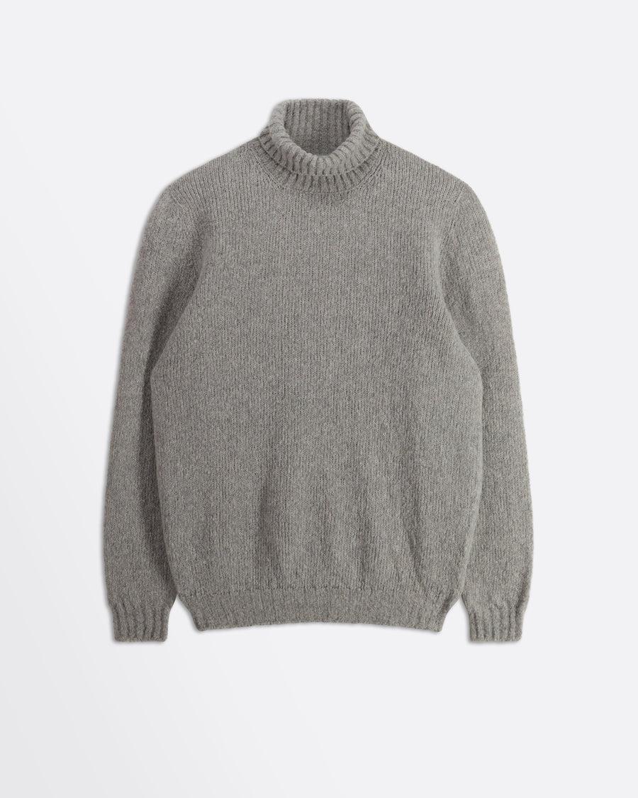 Scaglione TURTLE NECK SEAMLESS PUFFED CASHMERE LT GREY Latest fashion