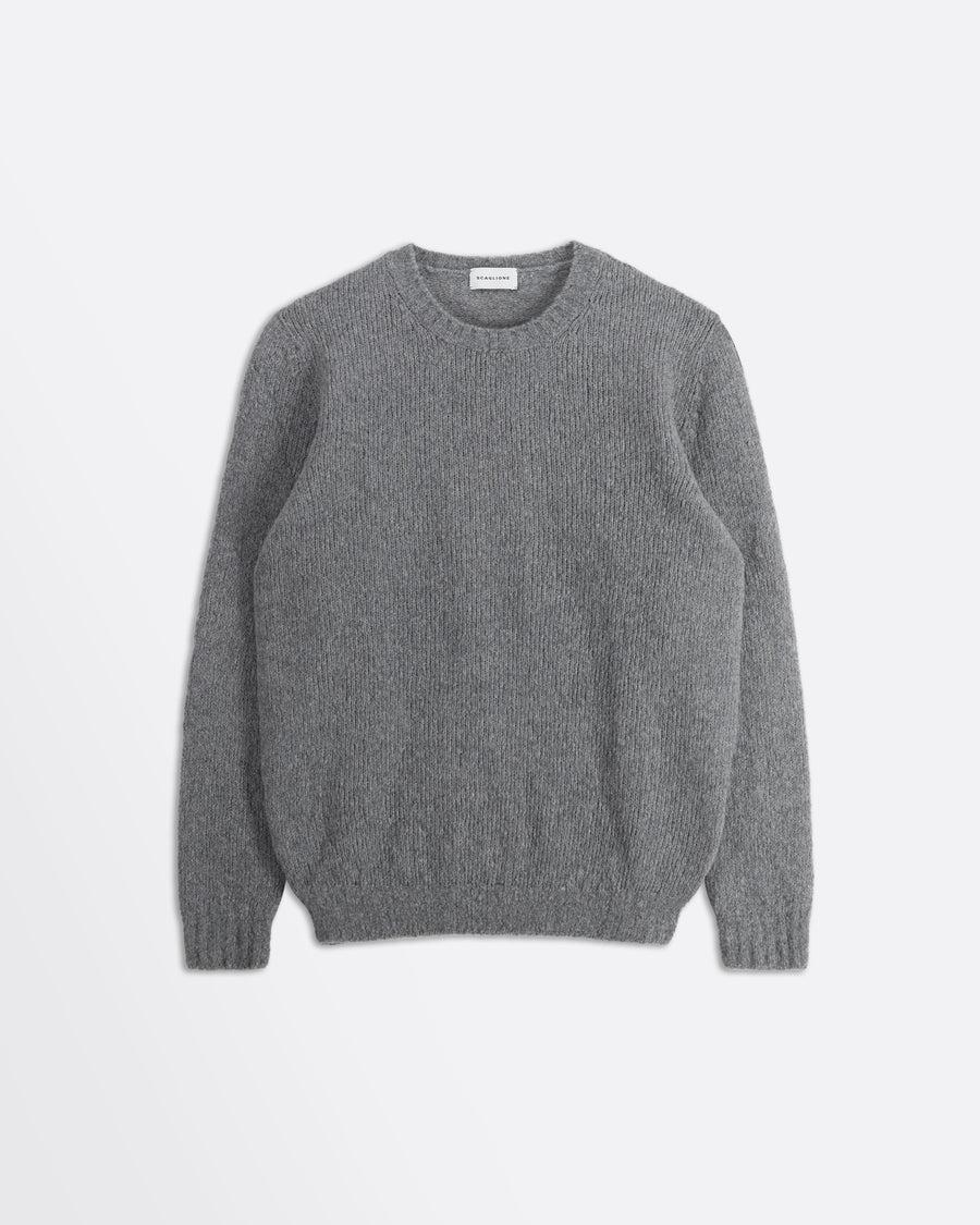Scaglione ROUND NECK SEAMLESS PUFFED CASHMERE GREY Offerta temporanea