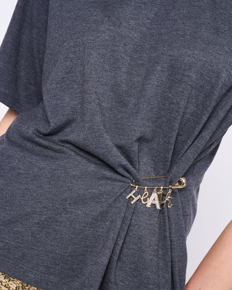 Silvian Heach T-shirt con spilla Offerta San Valentino