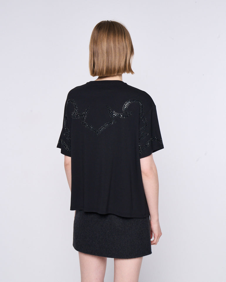 Silvian Heach T-shirt con strass Offerte giornaliere