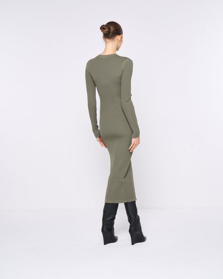 Silvian Heach Abito midi a coste Fino al 55% di sconto