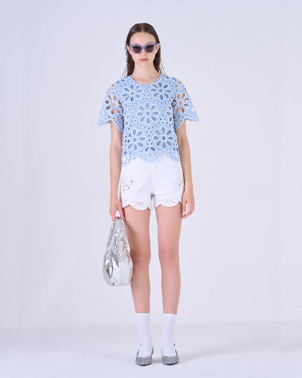 Silvian Heach Blusa traforata a fiori Outlet