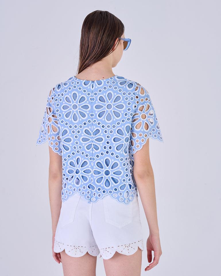 Silvian Heach Blusa traforata a fiori Outlet