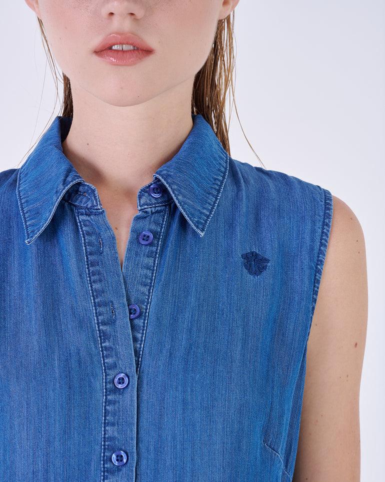 Silvian Heach Abito in denim Prezzo di fabbrica