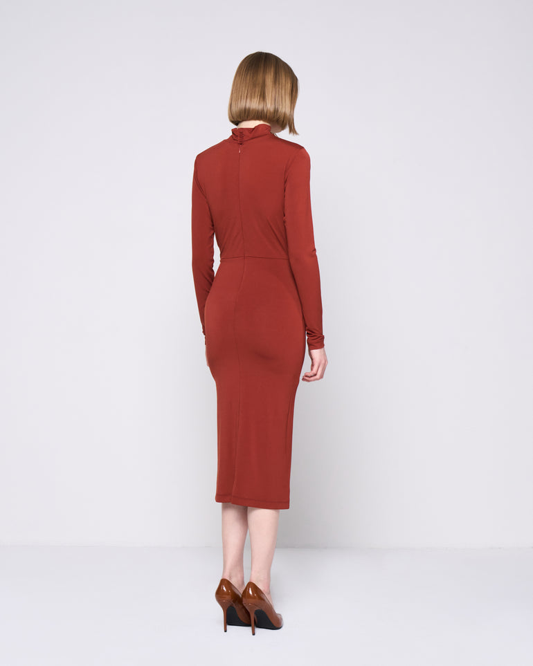 Silvian Heach Abito midi con drappeggio Grandi sconti
