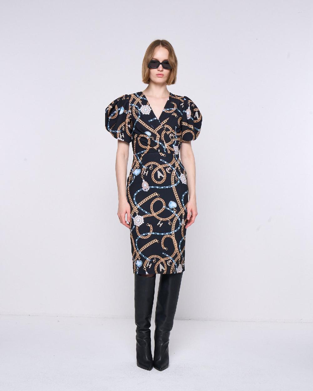 Silvian Heach Abito midi a fantasia Liquidazione