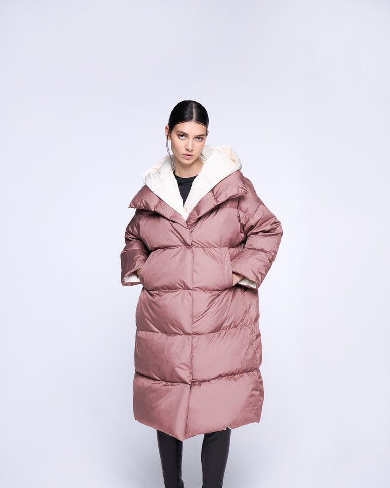 Silvian Heach Piumino lungo con collo ampio Fino al 50% di sconto
