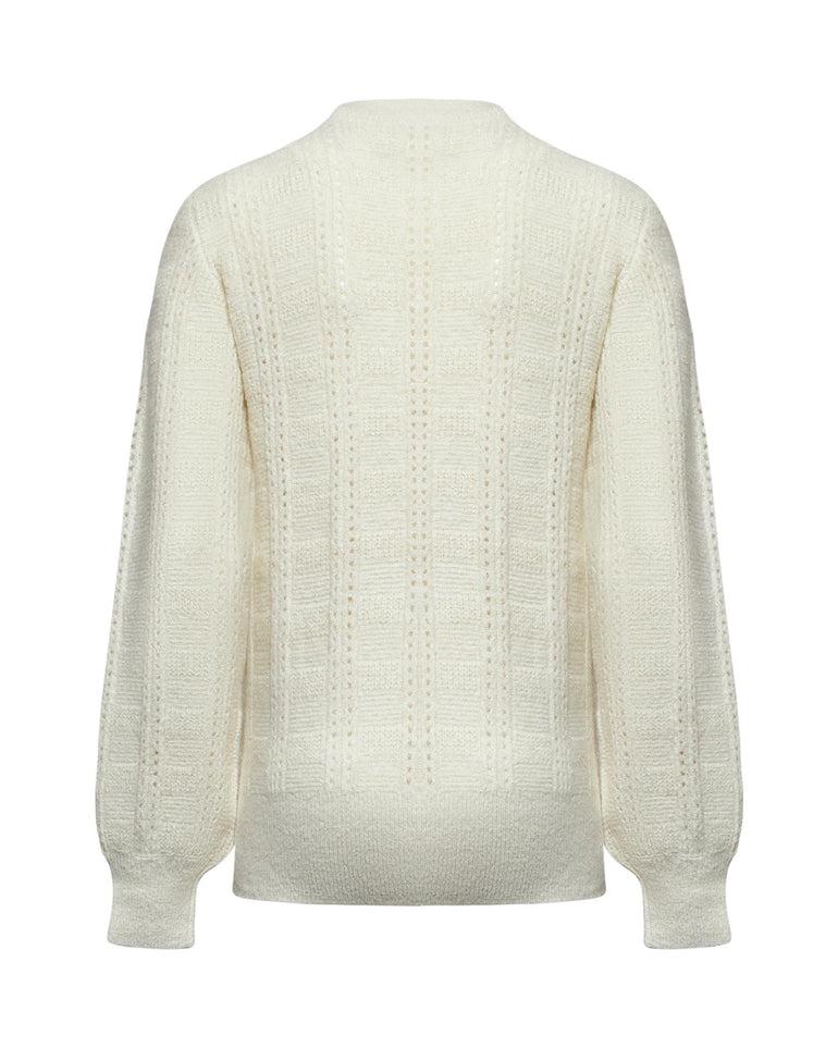 Silvian Heach Maglia lunga traforata Enormi sconti