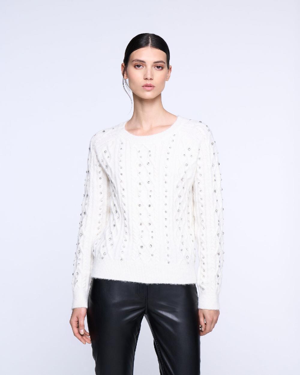 Silvian Heach Maglione con strass 50% di sconto con spedizione gratuita