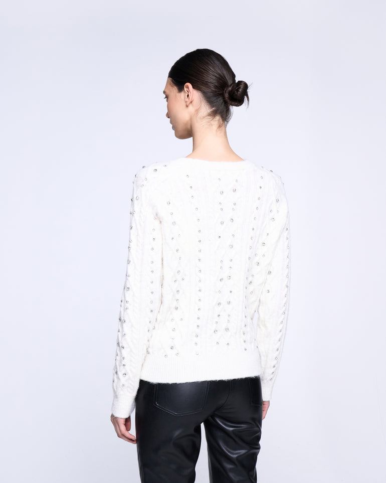 Silvian Heach Maglione con strass 50% di sconto con spedizione gratuita
