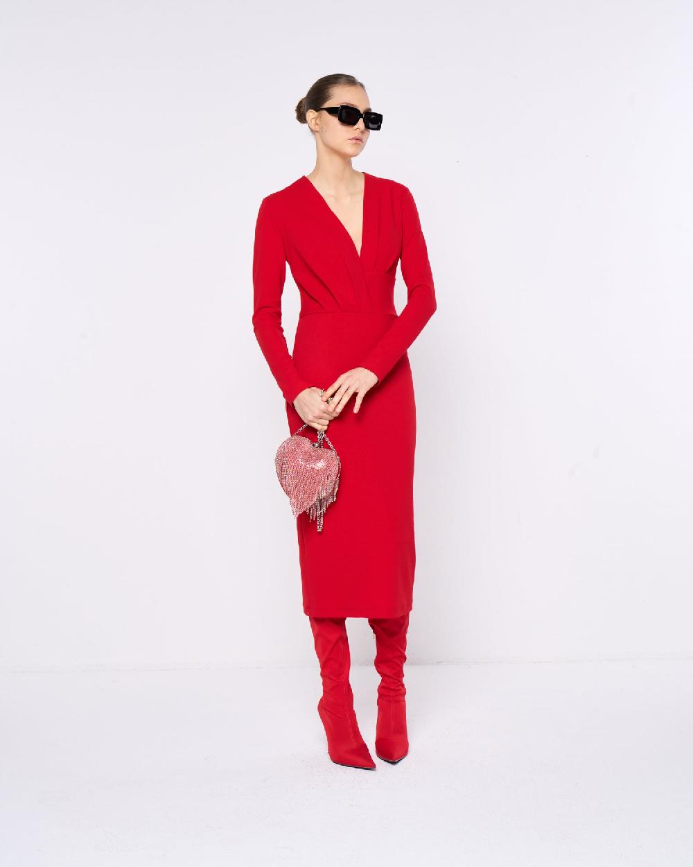 Silvian Heach Abito midi con scollo profondo Offerte