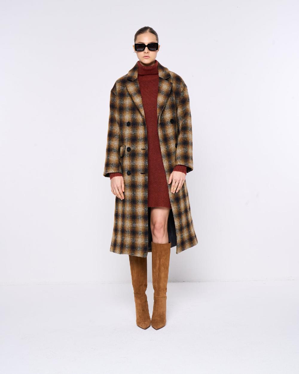 Silvian Heach Cappotto doppiopetto a quadri Shopping online