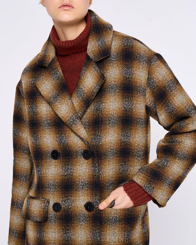 Silvian Heach Cappotto doppiopetto a quadri Shopping online