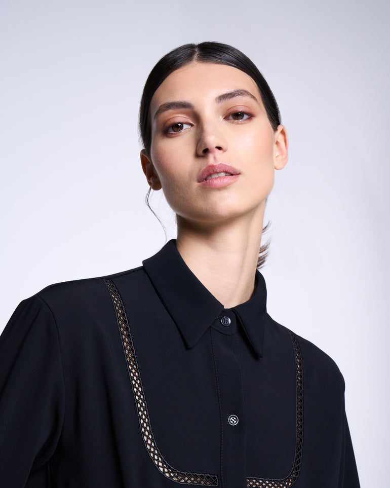 Silvian Heach Camicia con dettagli traforati Fino al 65% di sconto