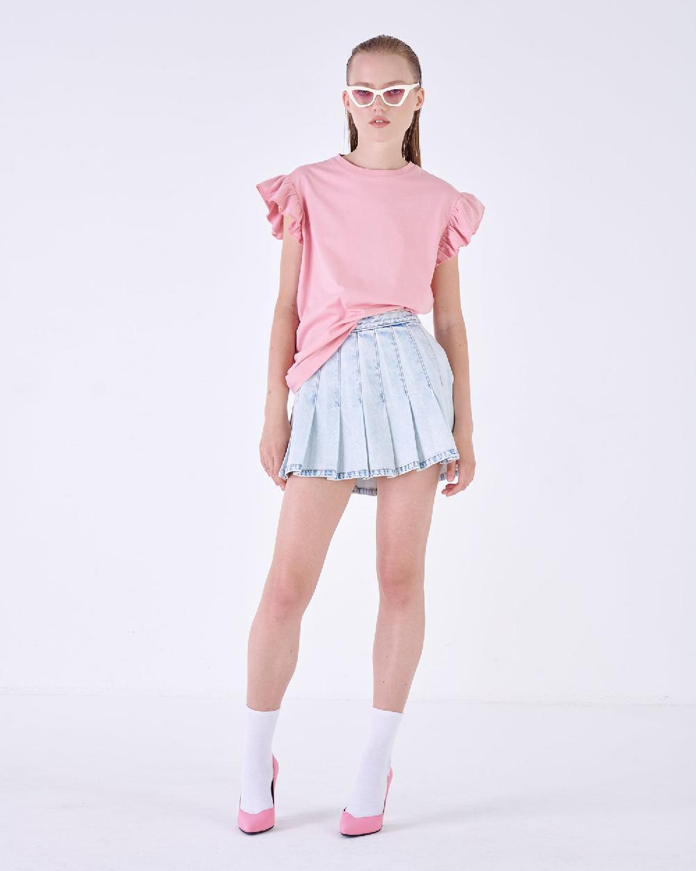Silvian Heach T-shirt con maniche a volant Sconto di tempo limitato