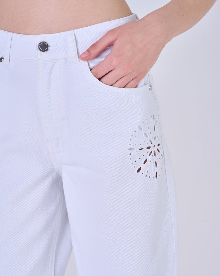 Silvian Heach Jeans con ricami traforati Comprare a buon mercato