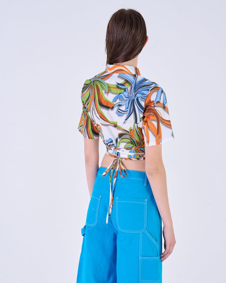 Silvian Heach Camicia cropped a fiori Shopping online
