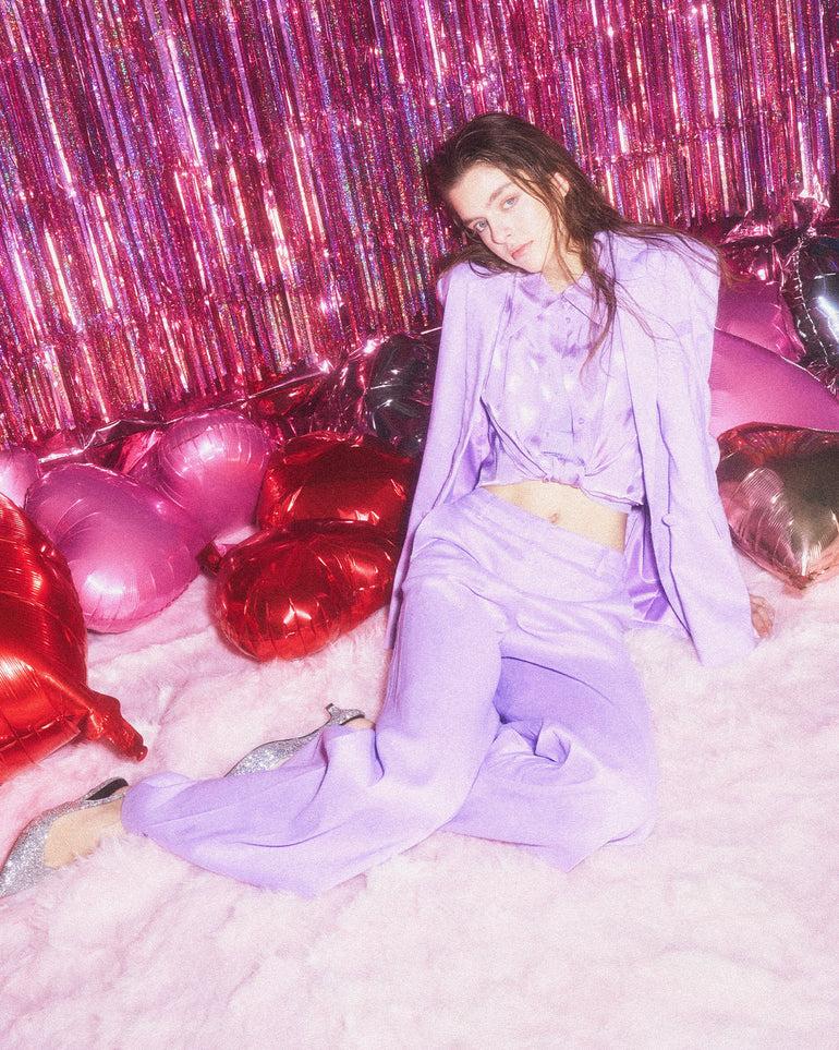 Silvian Heach Pantaloni ampi con cintura e passanti Offerta San Valentino