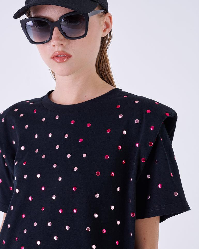 Silvian Heach T-shirt con borchie Promozione temporanea