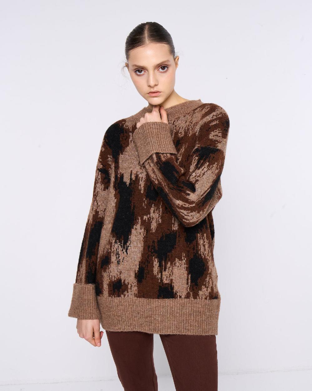Silvian Heach Maglione oversize a fantasia Fino al 65% di sconto