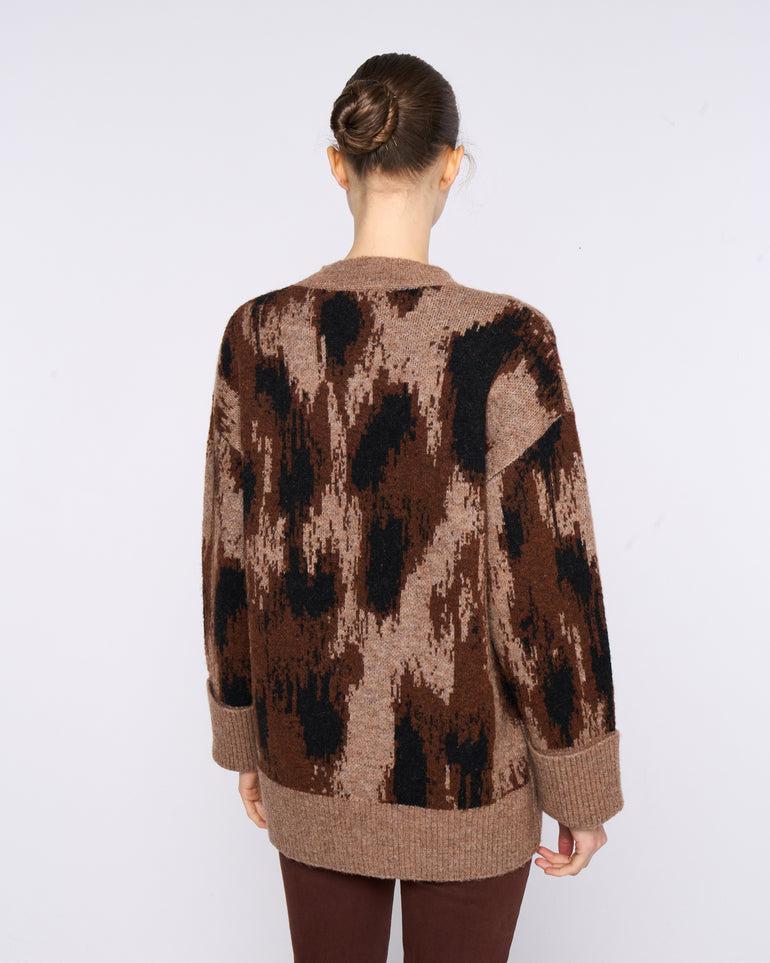 Silvian Heach Maglione oversize a fantasia Fino al 65% di sconto