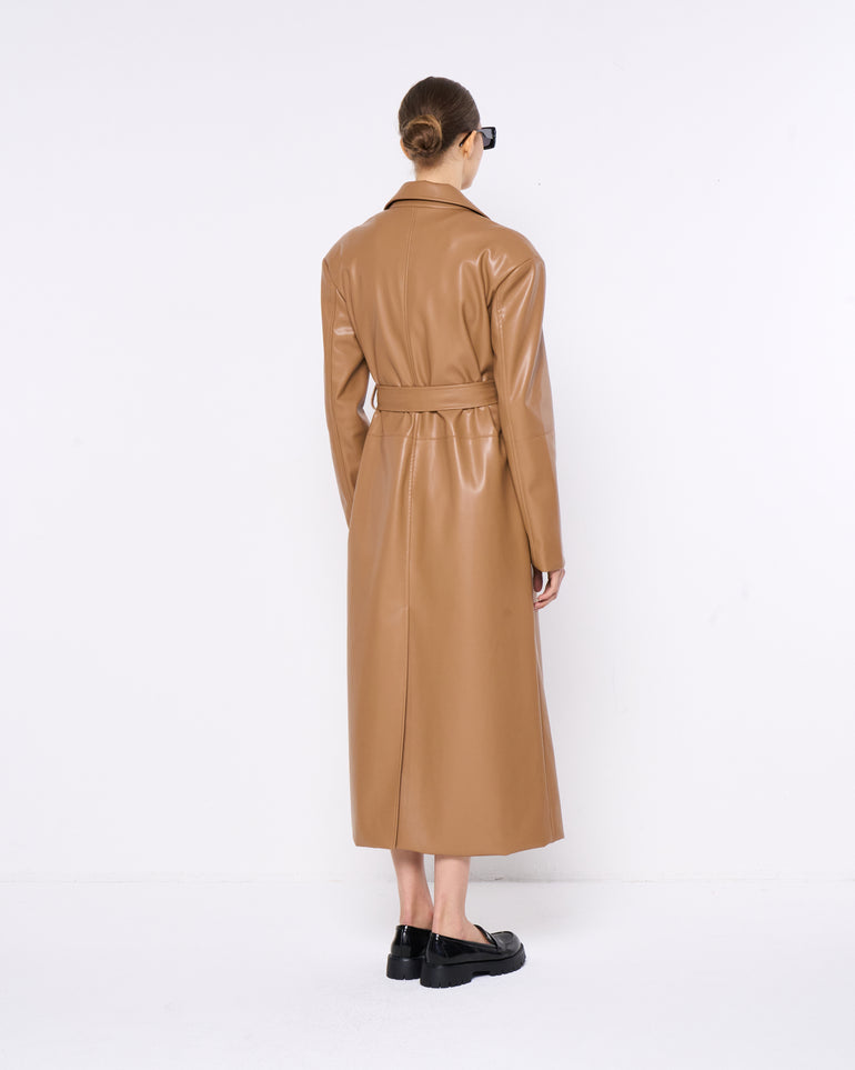 Silvian Heach Giacca lunga in ecopelle Discount Store per i nuovi prodotti