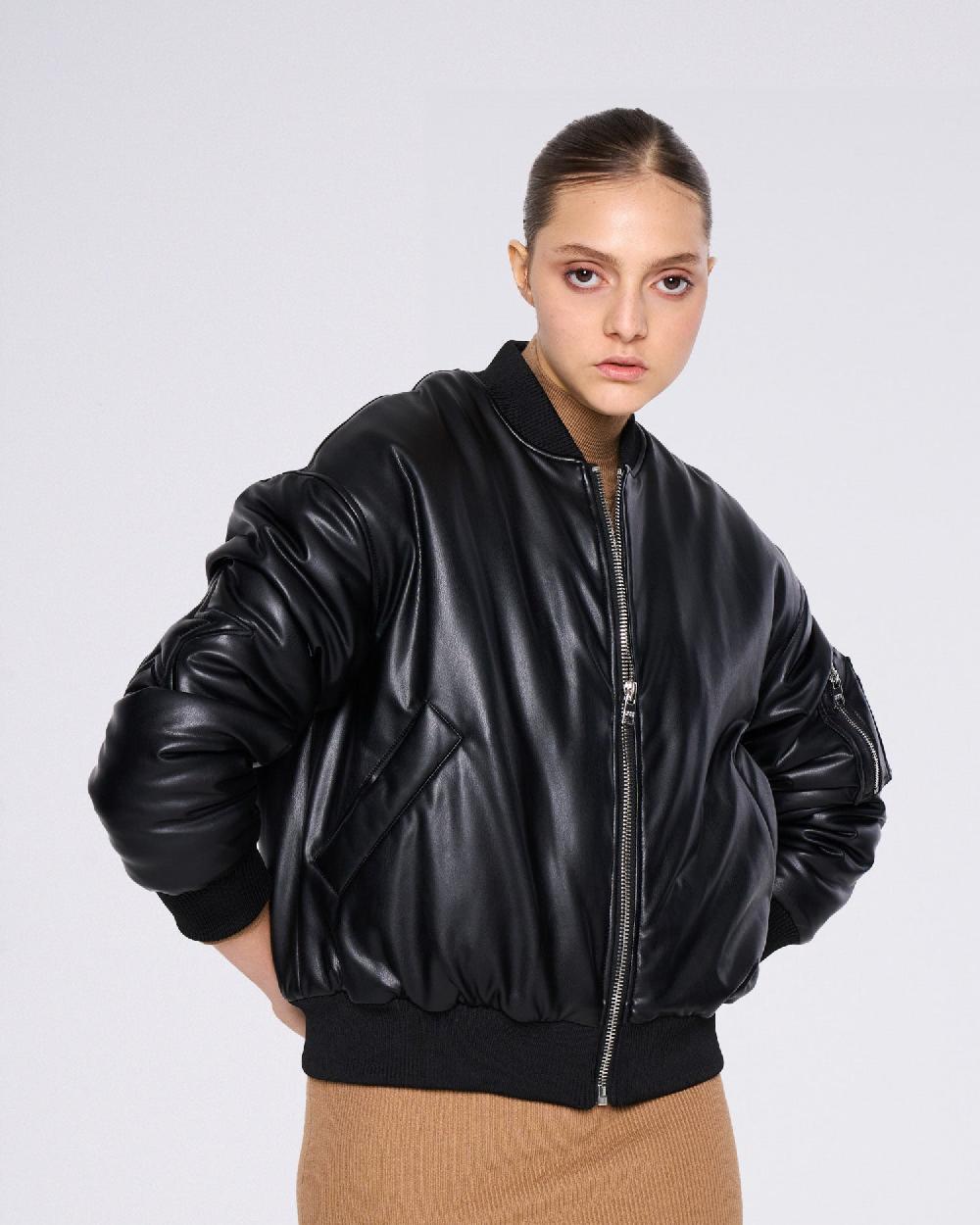 Silvian Heach Bomber in ecopelle Limitato a 3 giorni