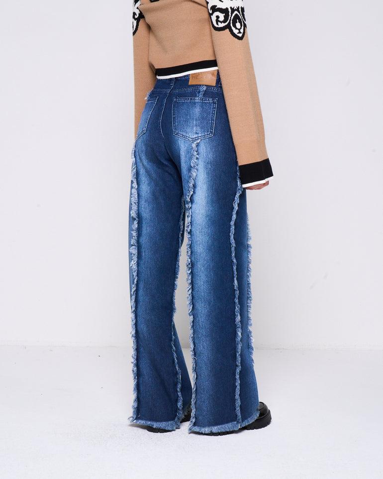 Silvian Heach Jeans con frange Offerte speciali