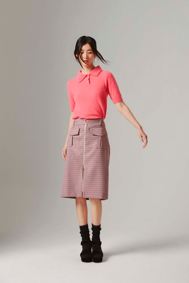 Shirtaporter Gonna midi con zip Promozione Limitata
