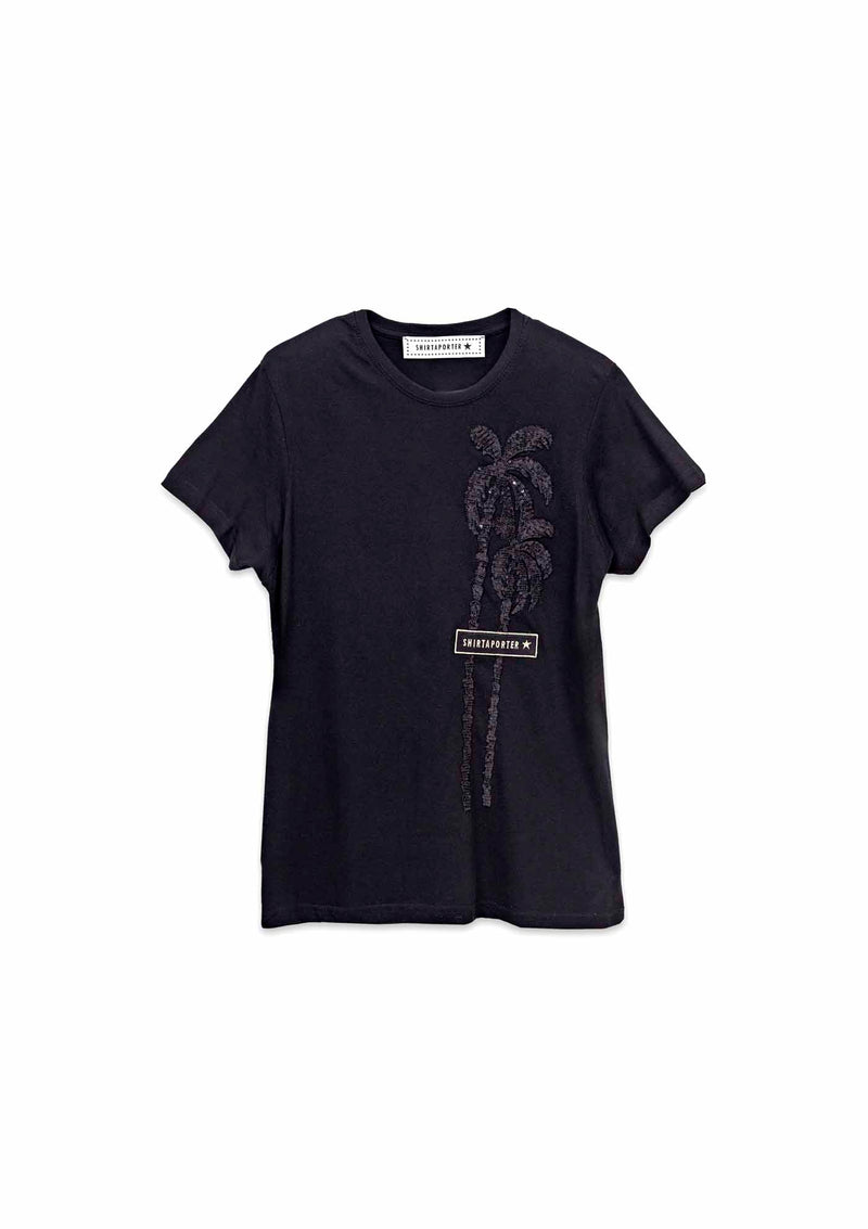 Shirtaporter T-SHIRT PALME SEQUIN Sconto