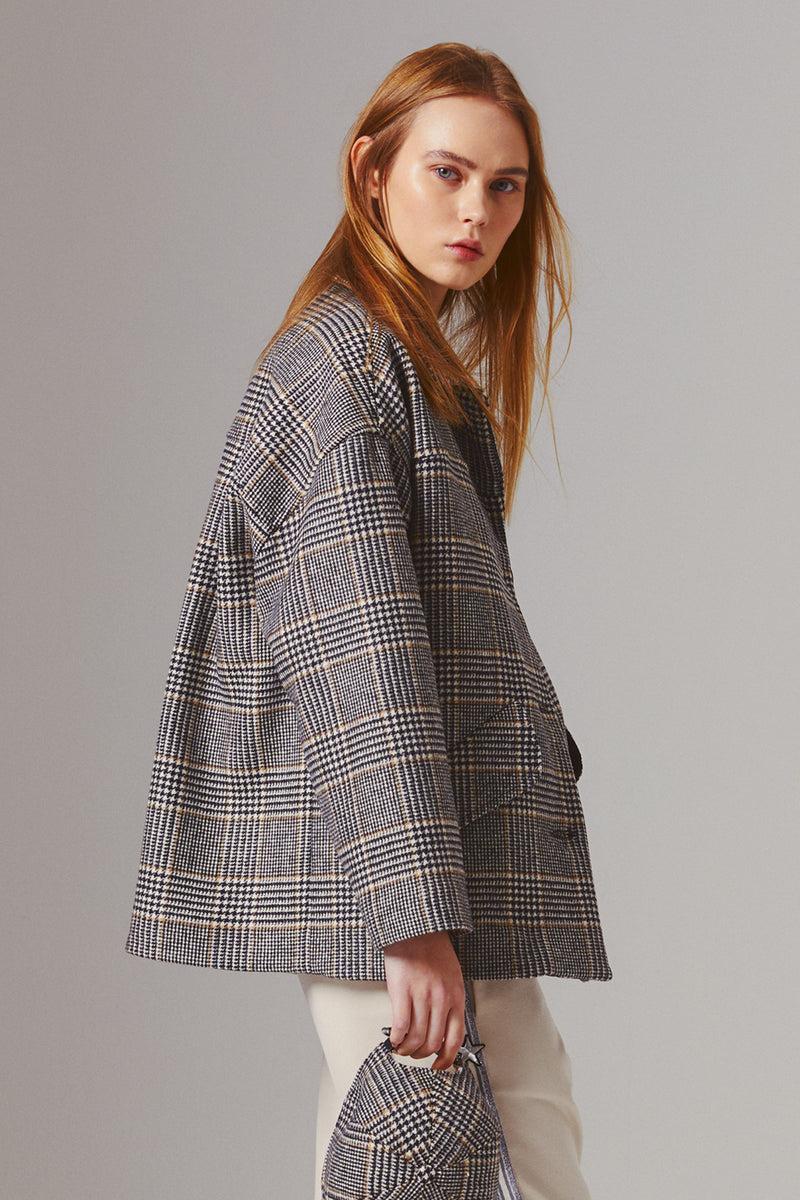 Shirtaporter Giacca in Principe di Galles Offerta