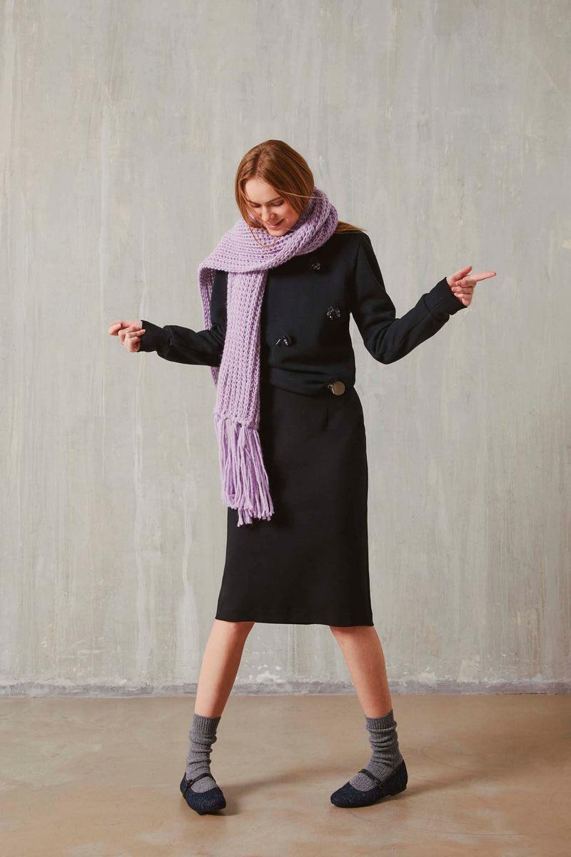 Shirtaporter FELPA GIROCOLLO CON RICAMI Saldi