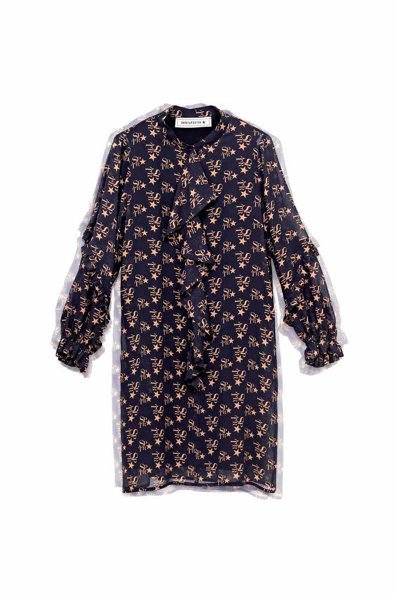 Shirtaporter Abito corto in chiffon SPTR Nuovo