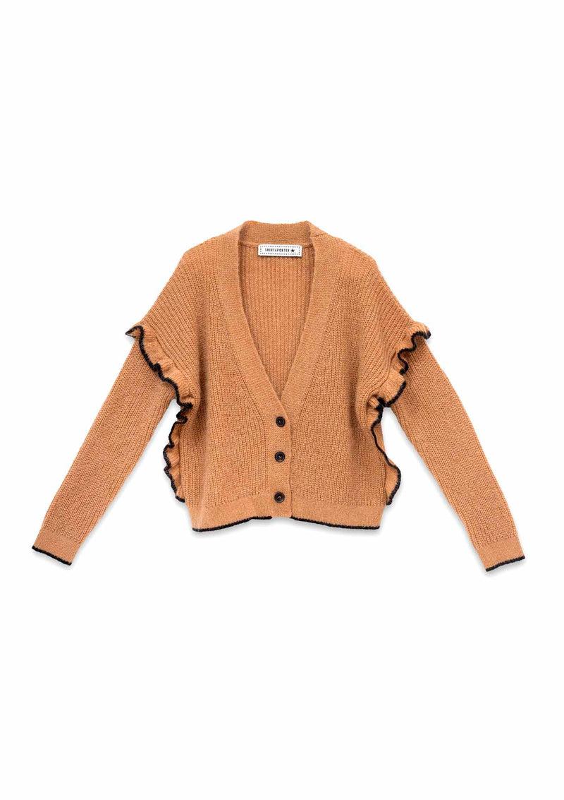 Shirtaporter CARDIGAN RUCHES Qualità