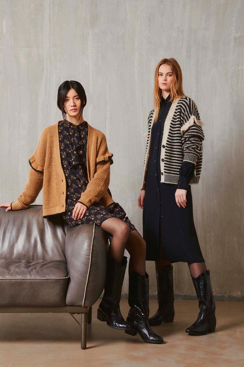 Shirtaporter CARDIGAN RUCHES Qualità